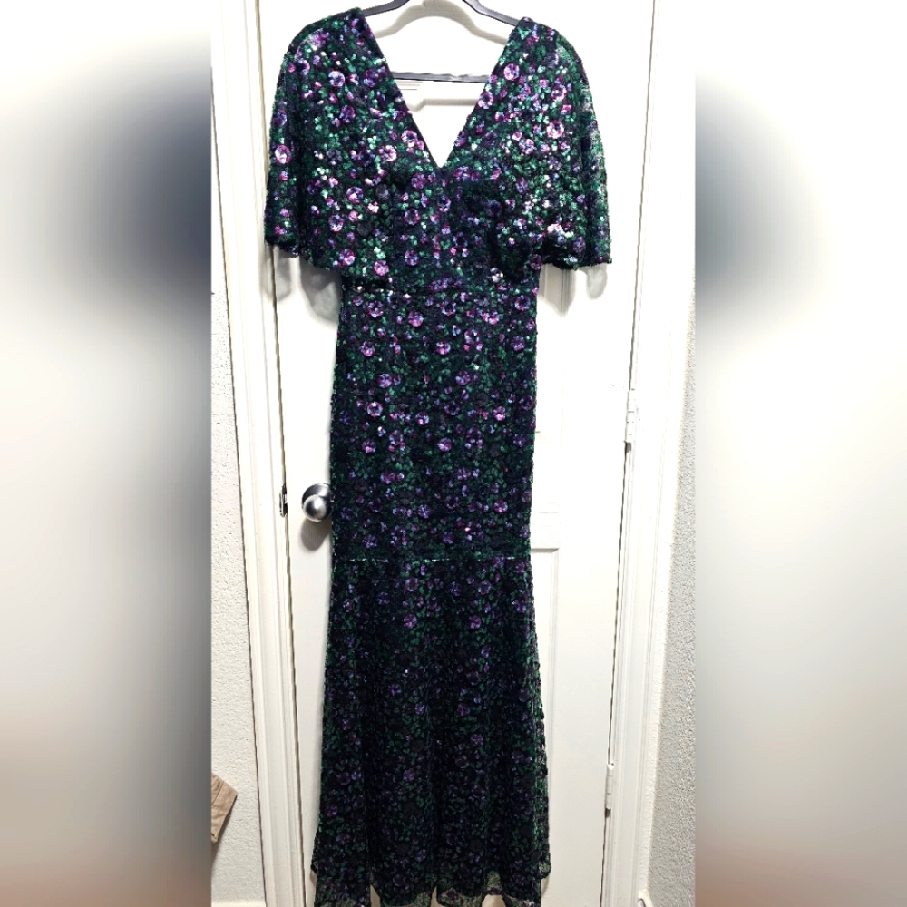 Sequin long dress dress the population